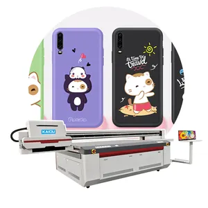 Kualitas Tinggi UV Inkjet Digital Flatbed Printer Uv Mesin Cetak 2513 dengan G6 Printhead Keramik Mesin Casing Telepon