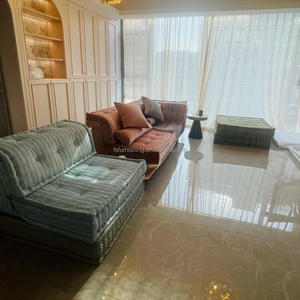 Màu Sắc Đẹp Tùy Chỉnh Vàng Nhung Vải Modular Nệm <span class=keywords><strong>Sofa</strong></span> Pouf Couch Set Cho Arabic Ấn Độ Morocco Phòng Khách - Product Image 2