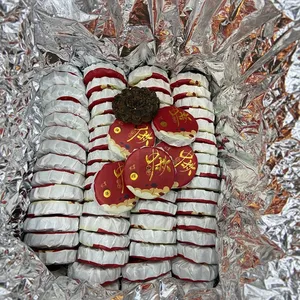 2015 vecchia confezione regalo 100g di shumei da tè bianco di metà autunno Fuding salute ampia Mooncake confezione sfusa con Logo personalizzabile 6 pezzi - Product Image 2