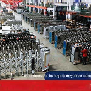 Aluminum Alloy Electric Retractable Gate Factory Stock Thickened Trackless Retractable Gate Automatic <b>Wind</b>-Resistant Durable - Product Image 3