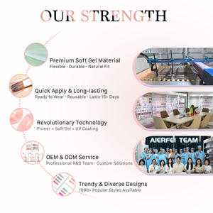 AIERFEI <span class=keywords><strong>Faux</strong></span> <span class=keywords><strong>Ongles</strong></span> Souples en Gel de Haute Qualité Effet Œil de Chat Ovale Bourgogne 24 Pièces Vente en Gros Usine - Product Image 6