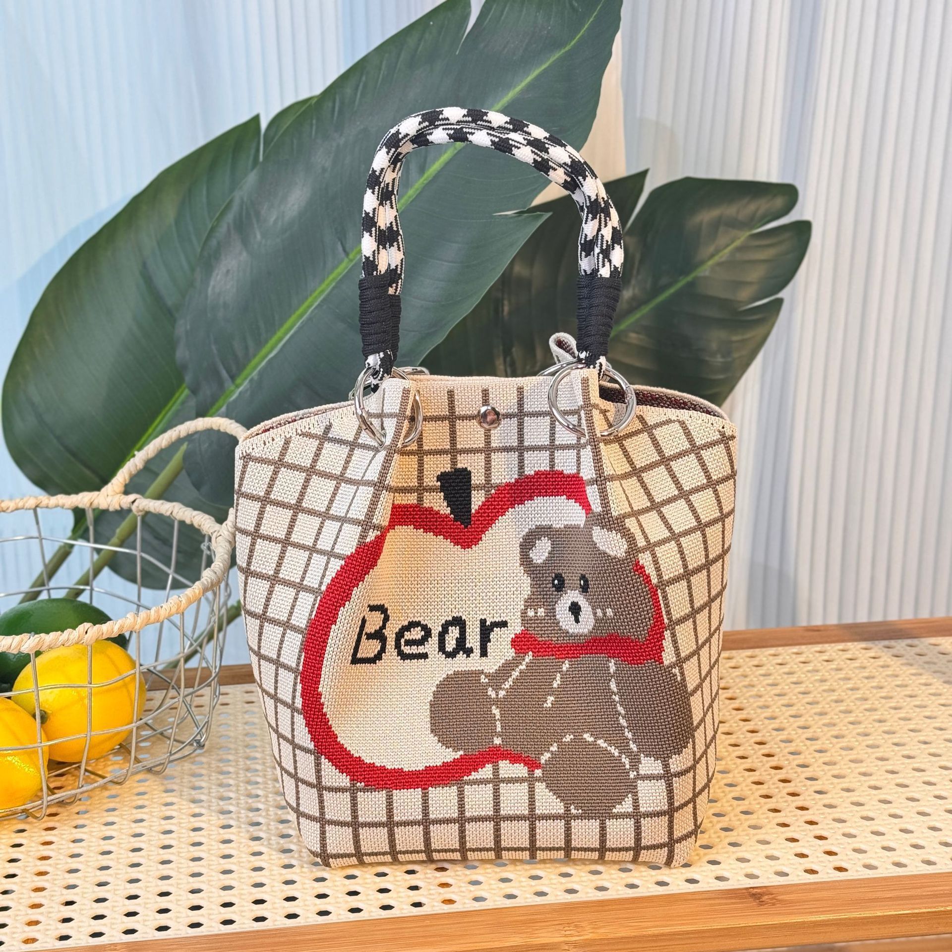 Sac à boucle ours pomme rouge Hkb9114