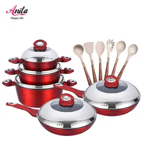 Home and kitchen cookware set cookware and bake ware set with nonstick coating set of pots cooking