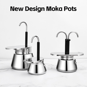<span class=keywords><strong>Cafetera</strong></span> de inducción de diseño personalizado, <span class=keywords><strong>cafetera</strong></span> Moka, <span class=keywords><strong>cafetera</strong></span> Espresso de aluminio, <span class=keywords><strong>4</strong></span> <span class=keywords><strong>tazas</strong></span>, accesorios de herramientas de cocina - Product Image 2