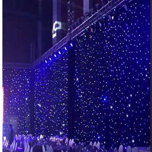 خلفية ليد 10 قدم × 10 قدم خلفية لسماء المسرح ستارة نجمة زرقاء وبيضاء لحفلات الزفاف الفرقة الحدث المعرض المسرحي - Product Image 2