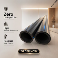 Tuyau en PE DN90 DN315 DN710, tuyau en plastique HDPE pour l'irrigation et les pipelines de gaz