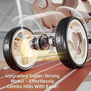 รถโกคาร์ทไฟฟ้าสำหรับเด็ก 6V12V พร้อมเพลงและไฟ LED รถขับเคลื่อนสำหรับเด็กชายหญิง อายุ 3-12 ปี ของเล่นรถดริฟท์ - Product Image 3