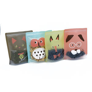 Custom resealable plastic food packaging pouch bags