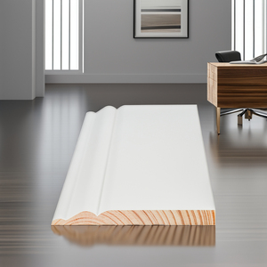 Phào chỉ và nẹp chân tường gỗ thông Radiata phủ lớp sơn trắng, chất liệu gỗ <span class=keywords><strong>MDF</strong></span>, sản xuất theo đơn đặt hàng, bán buôn giá gốc, dùng trong nhà. - Product Image 2