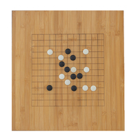 19x19 Bambou Aller Jeu Set High Grade Cadeau Boîte Conseil avec Unique Convexe Mélamine Pierres et Bols Ensemble Baduk Weiqi