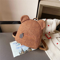 Sac à dos en peluche personnalisé avec logo, mini-sac à dos ours en peluche pour tout-petits, sac d'école mignon pour enfants garçons et filles