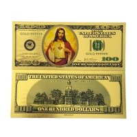 Uang Kertas Yesus 7 Model Amerika 2026 Berlapis Emas 24K untuk Hadiah