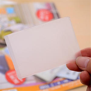 Porte-carte d'identité transparent en PVC, porte-carte bancaire, porte-carte de bus étudiant, porte-carte givré vierge - Product Image 3