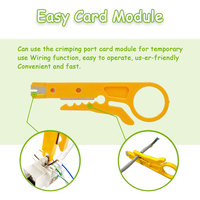 Outil d'insertion Krone 110 Type pour câble réseau, outil de poinçonnage RJ45 facile pour télécommunications et téléphonie