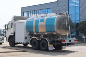 รถบรรทุกเติมน้ำมันเครื่องยนต์ตงฟงเทียนจิน ขับเคลื่อน 4x2 ใหม่ ความจุถัง 15001-30000 ลิตร - Product Image 3