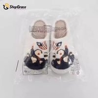 StepGrace personnalisé mignon hiver chaud pantoufles floues maison teckel chien chat Animal pantoufles en peluche pour les femmes