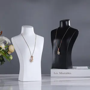 MY-72 Black Resin Jewelry Stand Necklace Pendant Chain Bust Display Holder for Selling