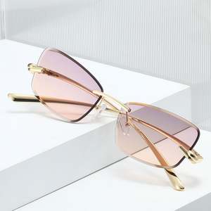 Gafas de Sol Personalizadas con Logotipo, Diseño Retro 2026, Lentes de Corte para Hombre y Mujer, Montura Cuadrada de Aleación, Protección UV400, Estilo Ojo de Gato - Product Image 2