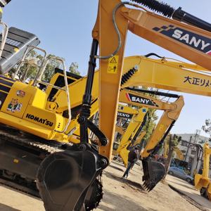 Excavadora pequeña Sany de 13 toneladas usada 135/135c/155Cpro Excavadora sobre orugas con motor central y componentes de bomba - Product Image 5