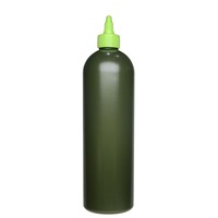Nouvelles bouteilles en plastique HDPE personnalisées OEM pour huile d'olive, distributeur de sauce à presser avec bouchons torsadés, bouteilles en plastique pour l'emballage de collations