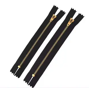 Factory wholesale #5 metal zipper with slider for Garment Bags for Home Textiles
