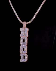 Liontin huruf Moissanite perak Sterling 925 kustom liontin berlian Hip Hop Ice Out VVS Moissanite untuk pria - Product Image 2