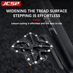 Pedal de Bicicleta para Convertir a Pedal Plano, Placa de Pedal de Aleación de Aluminio, Compatible con Bicicleta de Carretera <span class=keywords><strong>SPD</strong></span>/Bicicleta de Montaña <span class=keywords><strong>SPD</strong></span>/Bicicleta de Carretera KEO - Product Image 5