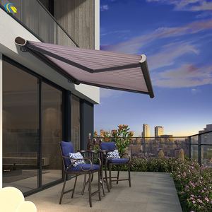 ذراع قابل للطي كامل الإطار قابل للطي كهربائي من الألومنيوم مظلة شرفة خارجية ومظلات فناء أوتوماتيكية مفتوحة - Product Image 2