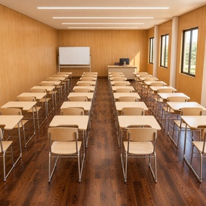 Aula Contenedor Prefabricada, Edificio Escolar Modular de 20 pies/40 pies, <span class=keywords><strong>Casa</strong></span> de Aula Desmontable con Estructura de Acero para Educación Rural - Product Image 4