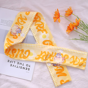 Bán Buôn Tùy Chỉnh Thiết Kế Khăn Cho Phụ Nữ Lụa Voan Dài Hijabs Chiếc Khăn Sang Trọng Thiết Kế Thương Hiệu In Khăn Lụa - Product Image 3