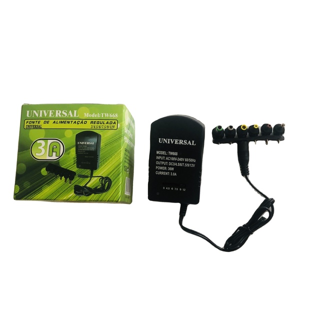Universal Switching Power Adapter  Model: TW668