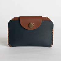 2025 Cartera de cuero PU triple delgada de lujo para mujer con logotipo personalizado tarjetero Clip de bolsillo para monedas para buen uso comercial