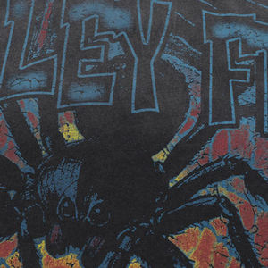 <span class=keywords><strong>T</strong></span>-shirt nera da uomo Vintage lavata con ragnatela spettrale e stampa grafica Valley ampia in cotone stile retrò <span class=keywords><strong>t</strong></span>-shirt - Product Image 3