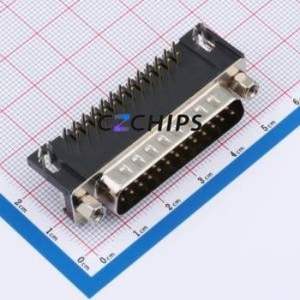 618025231421 D-Sub/VGA Connector Bent Lead Through Hole Connector 25P Right Angle Insert 2 - Product Image 1