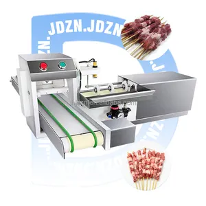 Factory Price Lamb Meat Skewer Wearing Machine For Sale Automatic Chicken Skewer Making Machine shish kebab maker