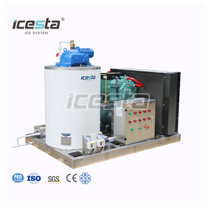 Macchina per Ghiaccio in Scaglie Marina ICESTA, Produzione Automatica di Alta Qualità, Lunga Durata, 3-5-2 Tonnellate al Giorno, per Pesce - Product Image 1