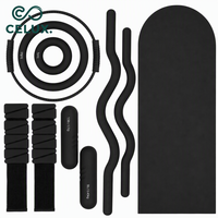 Kit d'accessoires de yoga et de Pilates portable pour la maison avec bandes de résistance, anneau de Pilates, tapis de yoga, barre de gym, haltères et blocs