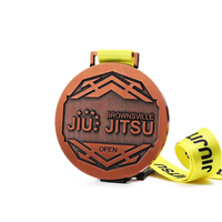 Médaille sportive personnalisée en alliage de zinc 3D, fabrication directe usine, pour Judo, Kung Fu, Boxe, Karaté, Édition Été