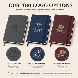 Diario A5 con Copertina Rigida in Vera Pelle Personalizzabile Quaderni in Blocco Pagine a Righe Premium per Ufficio Riunioni e Studio Studenti - Product Image 4