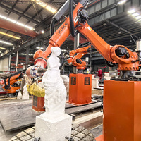 HUALONG Machine à graver automatique 3D 7 axes CNC Kuka Robot Arm Sculpture Stone avec noyau de moteur de transmission Composants de boîte de vitesses