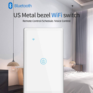 Interruptor de Luz Inteligente con Marco Metálico y Pantalla Táctil LangYeao, 1/2/3/4 Vías, Estándar Estadounidense, WiFi Tuya, 4 Colores, Compatible con <span class=keywords><strong>Alexa</strong></span> y Google Home - Product Image 3