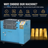 Máquina de Fundición Automática de Lingotes de 4KG con Panel Táctil, Control por Programa, Cámara de Vacío, Baja Oxidación, Directo de Fábrica de Joyería