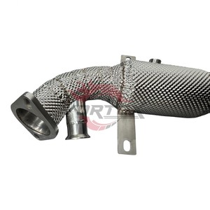 ท่อระบายความร้อน SS304กระแสน้ำวนไหลสูงท่อระบายความร้อนสำหรับ Alfa Romeo Giulia 2.0T พร้อมฉนวนกันความร้อนในตัว - Product Image 4