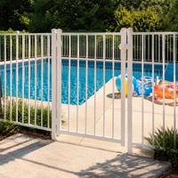 Clôture de piscine en aluminium blanc pour enclos de piscine, sécurité enfant, pas de peinture nécessaire, antirouille, installation facile