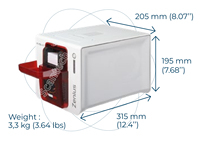 Imprimante de cartes PVC automatique Zenius la plus fiable, petite et élégante, pour cartes d'identité en plastique, impression recto simple - Meilleures ventes