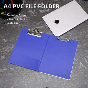 A4 Rắn Màu PVC Sinh Viên Tập Tin Thư Mục Nhẫn Chất Kết Dính Kinh Doanh Văn Phòng Phẩm Văn Phòng Gấp Lỗi-Lá Thư Mục - Product Image 3