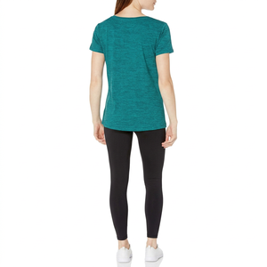 Custom logo High Quality Heavyweight 180gsm Printed Embroidered Plain Tee Plus Size Women's T-shirts - Product Image 3