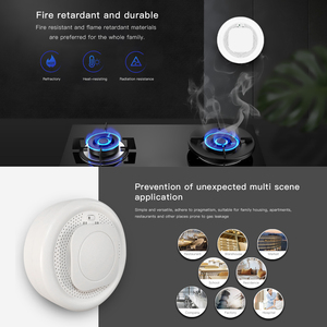 <span class=keywords><strong>Détecteur</strong></span> <span class=keywords><strong>de</strong></span> <span class=keywords><strong>fumée</strong></span> et alarme incendie intelligent Tuya <span class=keywords><strong>ZigBee</strong></span>, capteur <span class=keywords><strong>de</strong></span> sécurité sans fil pour cuisine, en plastique, origine Guangdong - Product Image 3
