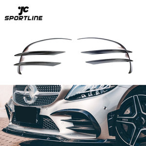 W205 Avant Canards avec Fiber De Carbone Brouillard Lampe Évents pour Mercedes Benz A205 C205 C43 Sport <span class=keywords><strong>AMG</strong></span> 19-20 - Product Image 1