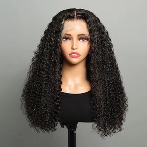 Pelucas de Cabello Humano Virgen Baratas con Frente de Encaje, Ondulado Rizado Jerry, Proveedor de Pelucas de Cabello Humano Crudo, Pelucas con Cierre de Encaje 13x4, Cabello Brasileño - Product Image 1